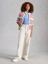 Load image into Gallery viewer, White Stuff - Isabella Wavy Cardi in Ivory Multi
