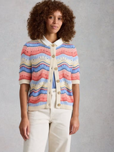 Load image into Gallery viewer, White Stuff - Isabella Wavy Cardi in Ivory Multi
