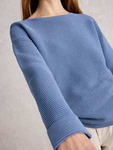 White Stuff - Jana Jumper in Mid Blue