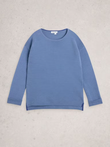 White Stuff - Jana Jumper in Mid Blue
