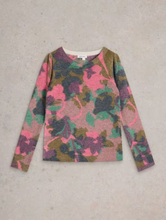 Load image into Gallery viewer, White Stuff - Jodie Printed Floral Jumper - Green Multi
