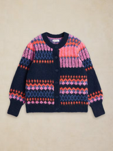 Load image into Gallery viewer, White Stuff - Kelly Fluffy Cardi in Navy Multi
