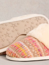 Load image into Gallery viewer, White Stuff - Knitted Mule Slipper - Natural Multi
