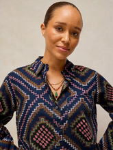 Load image into Gallery viewer, White Stuff - Libby Organic Cotton Shirt in Navy Multi
