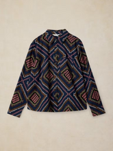 Load image into Gallery viewer, White Stuff - Libby Organic Cotton Shirt in Navy Multi
