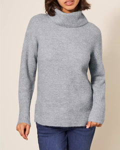 White Stuff - Lovely Rib Jumper - Light Grey