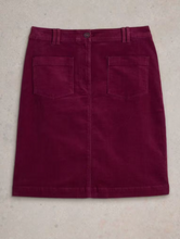 Load image into Gallery viewer, White Stuff - Melody Organic Cord Skirt - Deep Red
