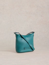 Load image into Gallery viewer, White Stuff - Mini Fern Leather Crossbody in Mid Teal

