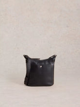 Load image into Gallery viewer, White Stuff - Mini Fern Leather Crossbody - Pure Black
