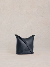 Load image into Gallery viewer, White Stuff - Mini Fern Leather Crossbody in Dark Navy
