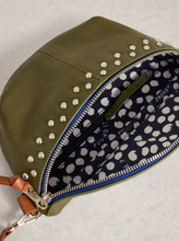 Load image into Gallery viewer, White Stuff - Mini Sebby Studded Sling Bag in Khaki Green
