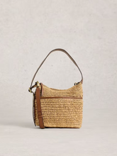 Load image into Gallery viewer, White Stuff - Mini Sophia Raffia Crossbody in Dark Natural
