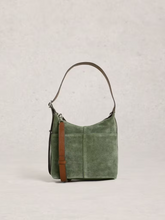 Load image into Gallery viewer, White Stuff - Mini Sophia Suede Crossbody in Khaki Green
