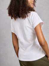 Load image into Gallery viewer, White Stuff - Nelly Embroidered Tee in Brilliant White

