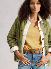 Load image into Gallery viewer, White Stuff - Nelly Notch Texture Tee in Light Yellow
