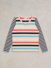 Load image into Gallery viewer, White Stuff - Nelly Stripe LS Tee - Natural Multi
