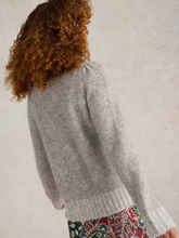 Load image into Gallery viewer, White Stuff - Paige Puff Sleeve Jumper - Mid Grey
