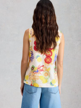 Load image into Gallery viewer, White Stuff - Paradise Organic Cotton Vest in Ivory Print
