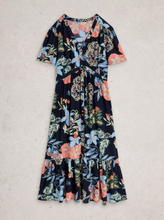 Load image into Gallery viewer, White Stuff - Phoebe Midi Dress in Navy Multi
