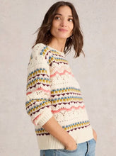 Load image into Gallery viewer, White Stuff - Piper Pointelle Jumper - White Multi
