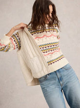 Load image into Gallery viewer, White Stuff - Piper Pointelle Jumper - White Multi
