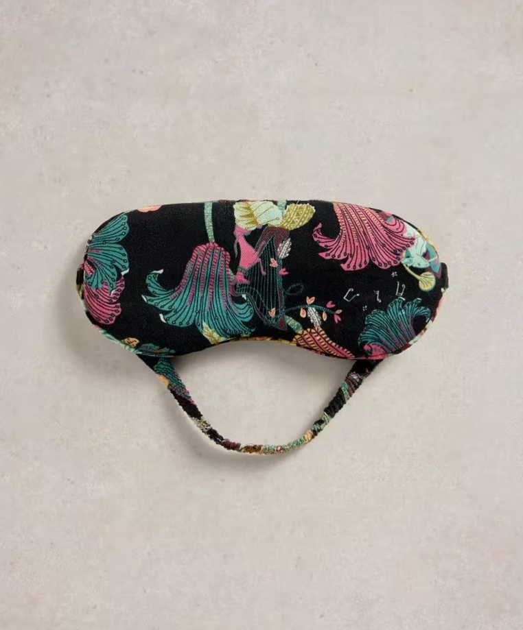 White Stuff - Printed Eye Mask - Black Print