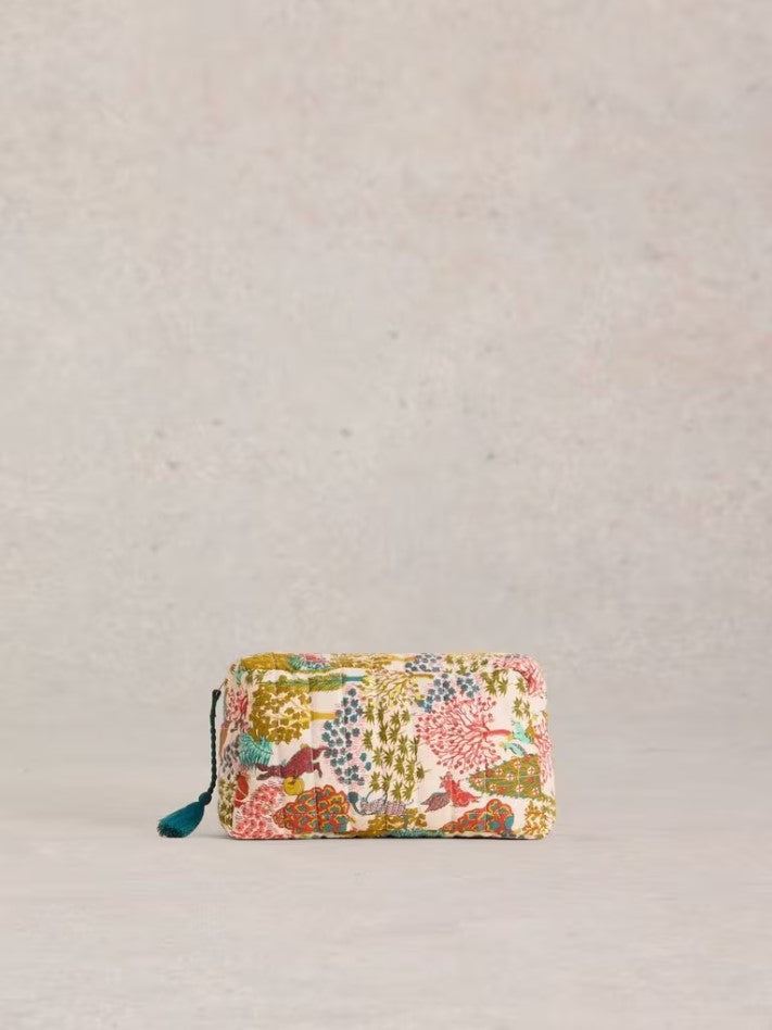 White Stuff - Printed Toiletry Bag - Natural Print