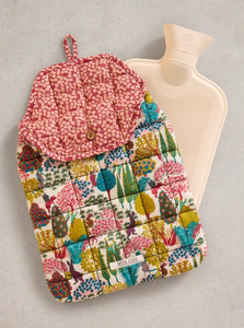 White Stuff - Reversible Hot Water Bottle - Natural Print