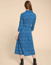 Load image into Gallery viewer, White Stuff - Rua Jersey Shirt Dress - Navy Print
