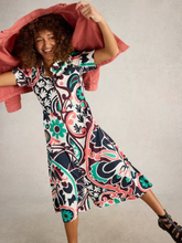 Load image into Gallery viewer, White Stuff - Rua Jersey Shirt Dress in Black Multi
