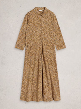 Load image into Gallery viewer, White Stuff - Rua Jersey Shirt Dress in Chartreuse Print
