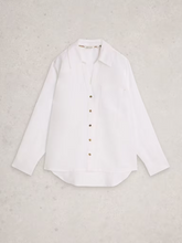 Load image into Gallery viewer, White Stuff - Sadie Linen Boyfriend Shirt in Brilliant White
