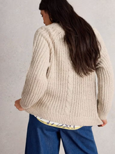 Load image into Gallery viewer, White Stuff - Sally Slub Cardigan in Natural Multi
