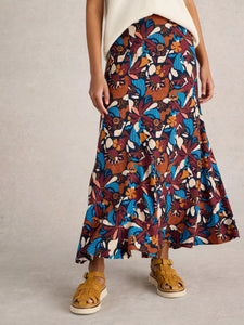 White Stuff - Sara Maxi Skirt - Navy Print