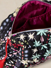 Load image into Gallery viewer, White Stuff - Shelby Quilted Washbag in Black Print
