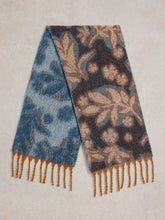 Load image into Gallery viewer, White Stuff - Shelly Brushed Scarf in Blue Print
