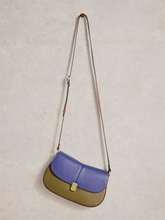 Load image into Gallery viewer, White Stuff - Silvy Lock Crossbody Bag in Blue Multi
