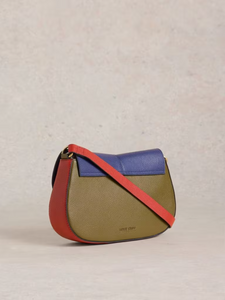 White Stuff - Silvy Lock Crossbody Bag in Blue Multi