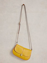 Load image into Gallery viewer, White Stuff - Silvy Lock Crossbody Bag in Dark Chartreuse
