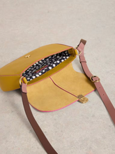 Load image into Gallery viewer, White Stuff - Silvy Lock Crossbody Bag in Dark Chartreuse
