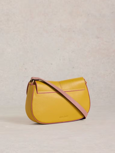 White Stuff - Silvy Lock Crossbody Bag in Dark Chartreuse
