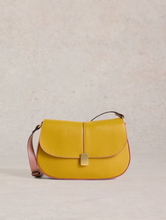Load image into Gallery viewer, White Stuff - Silvy Lock Crossbody Bag in Dark Chartreuse
