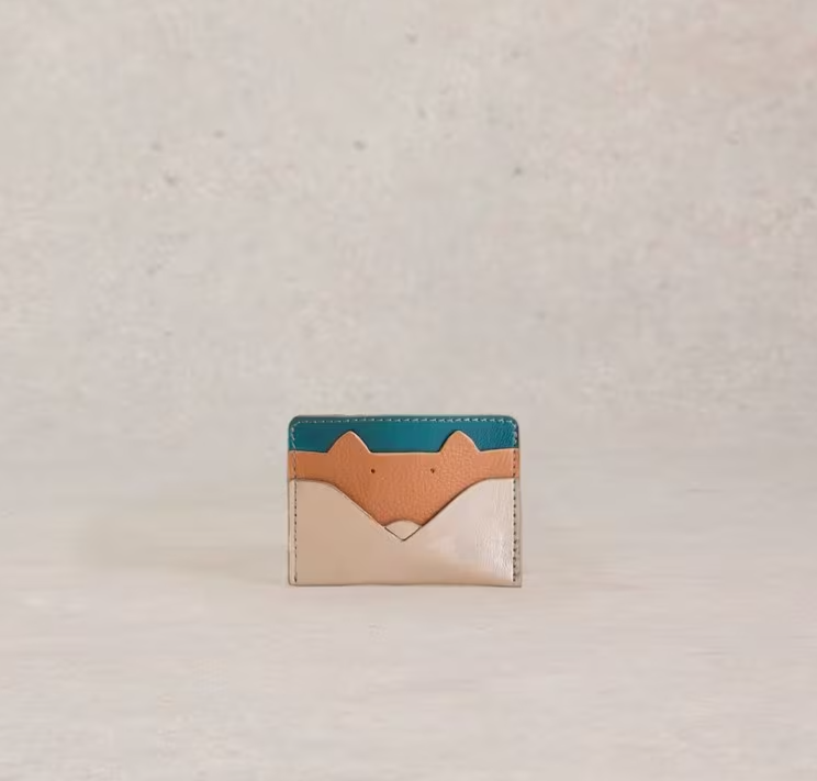 White Stuff - Sloane Card Holder - Coloured Metallic