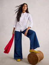 Load image into Gallery viewer, White Stuff - Sophie Organic Cotton Shirt in White Multi
