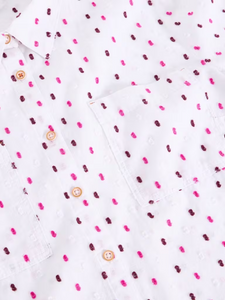 White Stuff - Sophie Organic Cotton Shirt in White Multi