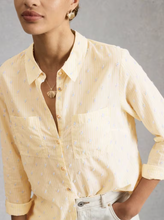 Load image into Gallery viewer, White Stuff - Sophie Organic Cotton Shirt in Yellow Multi
