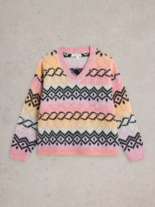 White Stuff - Spacedye Pointelle Jumper