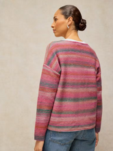 Load image into Gallery viewer, White Stuff - Spacedye V Neck Jumper in Pink Multi

