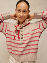 Load image into Gallery viewer, White Stuff - Stripe Henley Jumper in Natural Multi
