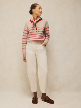 Load image into Gallery viewer, White Stuff - Stripe Henley Jumper in Natural Multi
